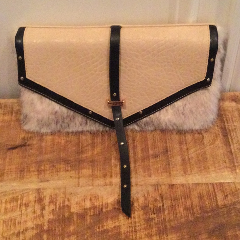 Lipsy faux fur hand bag